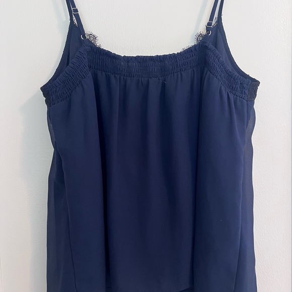 Blue Flowy Tank - Picture 2 of 3